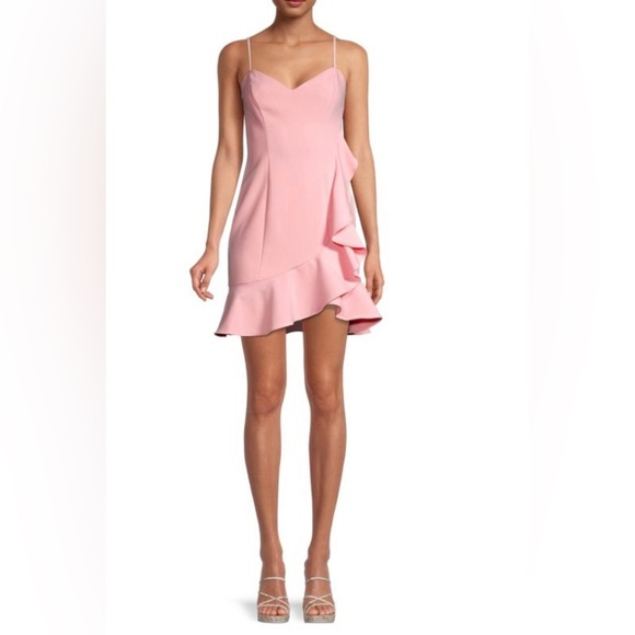 Likely Dress Women’s 8 Laverna Mini Slip Dress in Peony Pastel Pink Spring - Picture 1 of 9